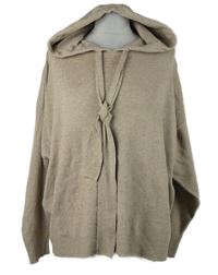 Dámský béžový svetr s kapucí Ever.me 