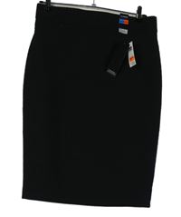 Nové - Dámska čierna vzorovaná púzdrová sukňa Dunnes