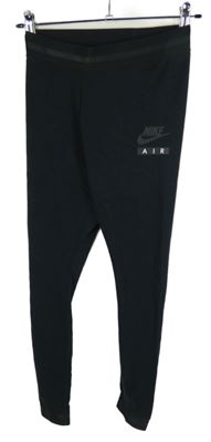 Dámske čierne športové funkčné legíny s logom Nike