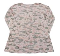 Ružové army tričko Sanetta