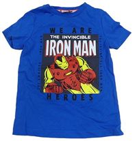 Modré tričko s Iron Manem Marvel