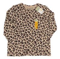 Světlerůžové triko s leopardím vzorem Primark