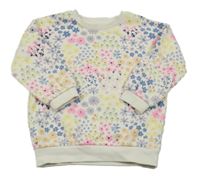 Biela kvetinová mikina George