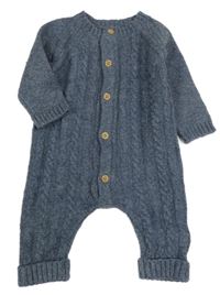 Tmavomodrý pletený overal George