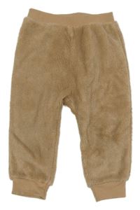 Béžové chlpaté domáceé nohavice Pekkle