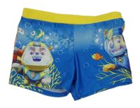 Modro-žluté nohavičkové plavky - Tlapková patrola Nickelodeon