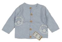Nový - světlemodrý propínací svetr s medvídky Mothercare