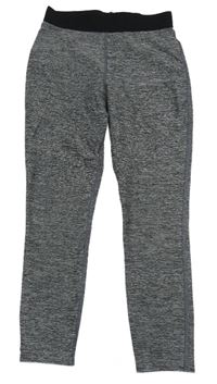 Šedé žíhané sportovní thermo legíny Next