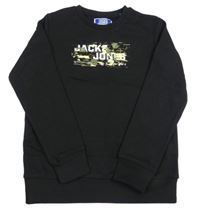 Čierna mikina s potlačou Jack & Jones