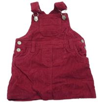 Malinové menšestrové podšité na traké šaty Impidimpi