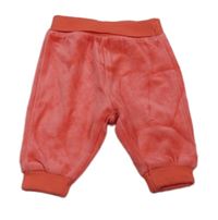 Korálové zamatové tepláky Zeeman