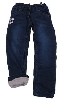 Tmavomodré podšité rifle Impidimpi