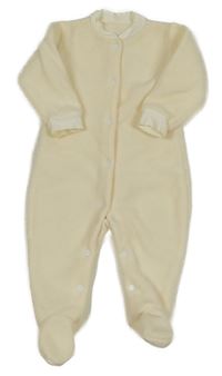 Krémový fleecový overal