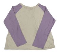 Lila-smotanové tričko H&M