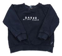 Tmavomodrá mikina s logom Baker