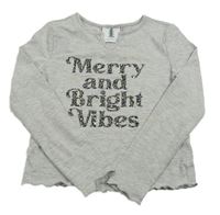 Sivé vianočné tričko s nápisom George