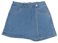 Modré rifľové sukňové kraťasy Name it