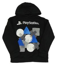 Čierna mikina PlayStation a kapucňou Primark