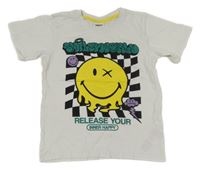 Bílé tričko se smajlíkem Smiley World