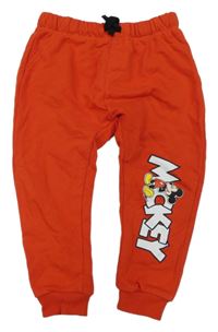 Červené tepláky s Mickeym Disney