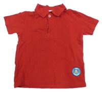 Čevené polo tričko so žábou Impidimpi