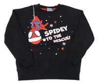 Nové - Čierna mikina so Spider-manem Marvel