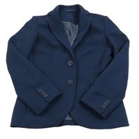 Tmavomodré vzorované sako WE