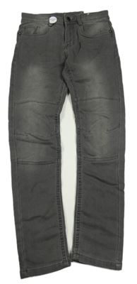 Nové - tmavosivé slim teplákové rifle YIGGA