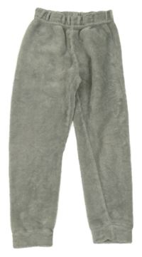 Sivé plyšové pyžamové nohavice ZY