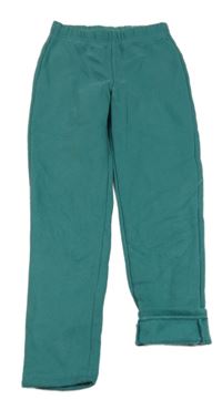 Olivové teplákové zateplené legíny 