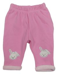 Ružové teplákové tepláky so zajačikmi Ergee