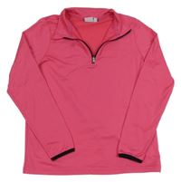 Tmavoružová thermo mikina crane