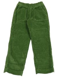 Nové - tmavozelené manšestráky MINI BODEN