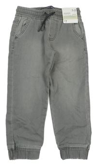 Nové - šedé cuff jogger teplákové rifle Denim Co.