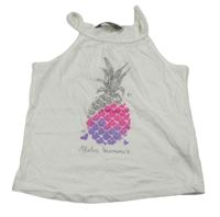 Biely top s ananasom Primark