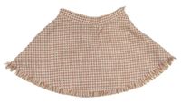 Ružovo-biela kockovaná sukňa H&M
