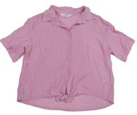 Růžová crop halenka H&M