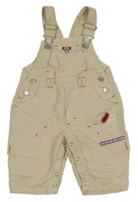 Béžové šusťákové podšité laclové kalhoty s kapsami C&A