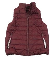Vínová šušťáková zateplená vesta Destination