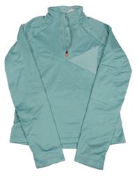 Svetlozelená melírovaná športová funčkní mikina Decathlon