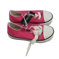 Nové - Tmavorůžovo-bílé tenisky Dunnes vel. 28