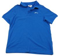 Modré polo tričko s logem Slazenger
