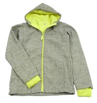 Šedo-mátová melírovaná softshellová bunda Zeeman