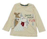 Béžové triko s Mumínkem