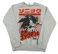 Sivá melírovaná mikina so Shadowem - Sonic H&M