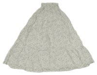 Bílé květované lehké šaty bez ramínek H&M