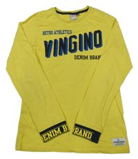 Žluté triko s nápisem Vingino