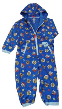 Modrá šušťáková jesenná kombinéza s Paw Patrol a kapucňou Nickelodeon