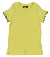 Žlté rebrované tričko C&A
