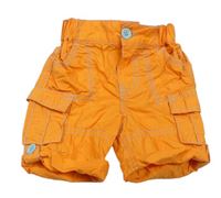 Oranžové plátenné roll-up nohavice Cherokee